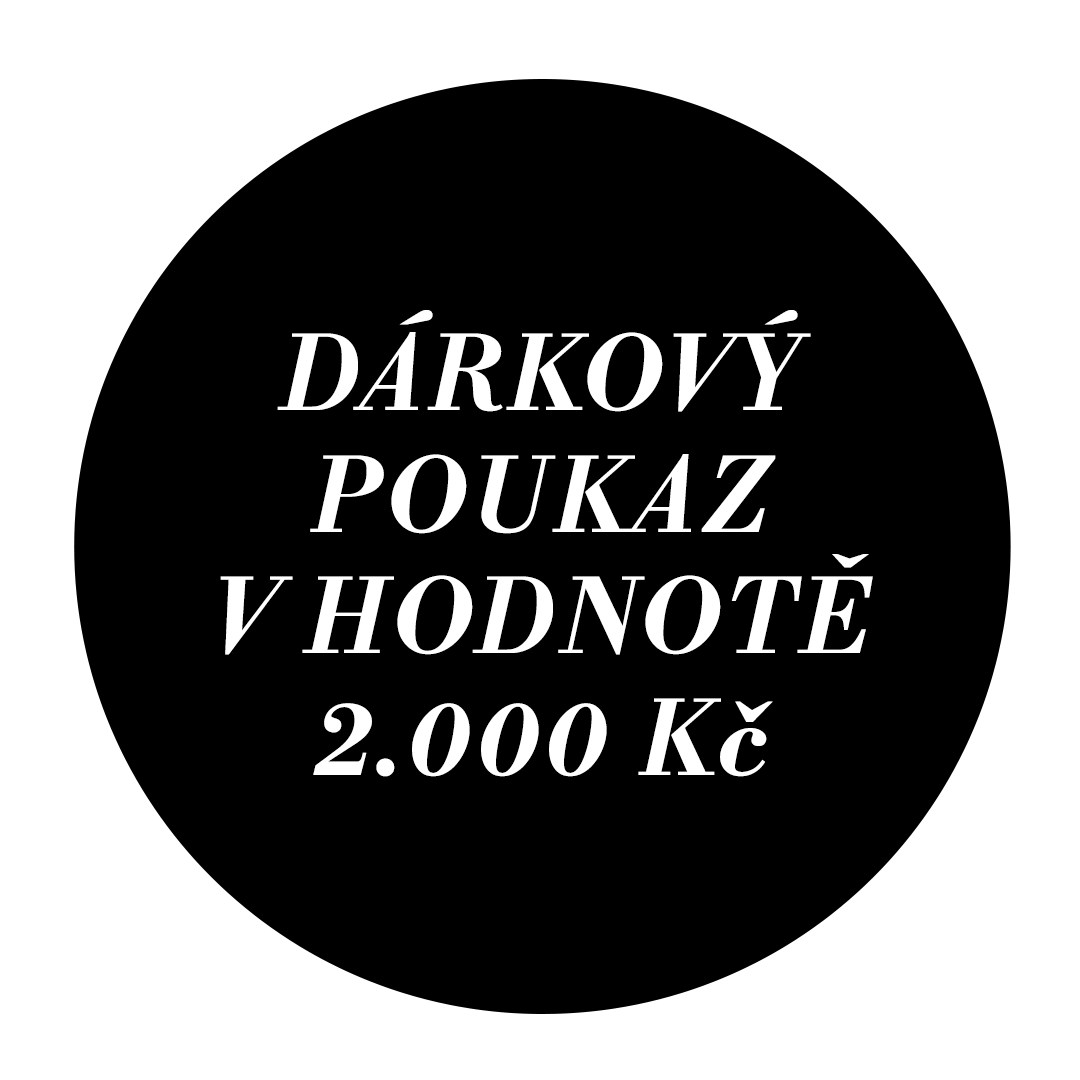 Dárkový poukaz v hodnotě 2000 Kč